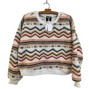 New LOVE + JOY Soft Wooly FUZZY Long Sleeve Sweater Top SIZE 1X